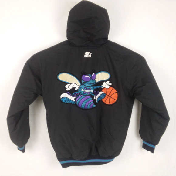 charlotte hornets starter jacket pullover